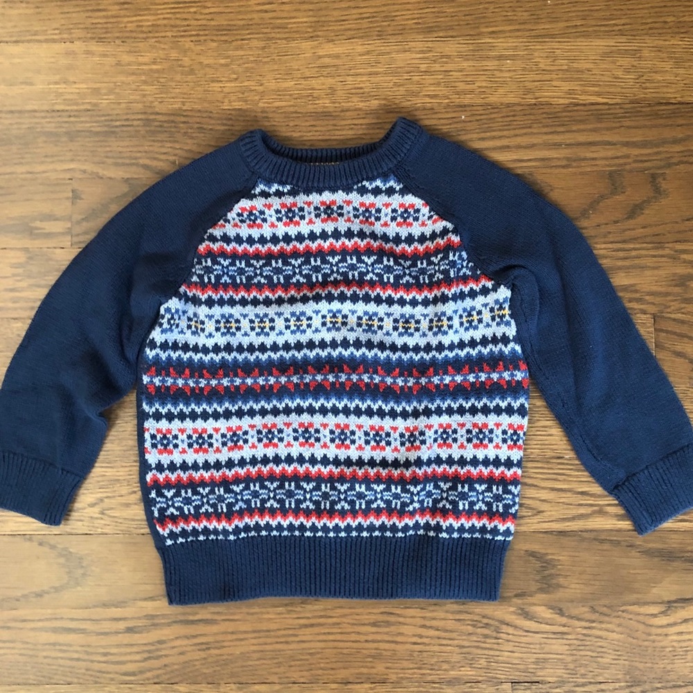 Cotton fair isle sweater
